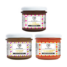 Charger l'image dans la galerie, TRIO PROVENCAL OLIVE-FIGUE, POIVRON-TOMATE, AUBERGINE-THYM