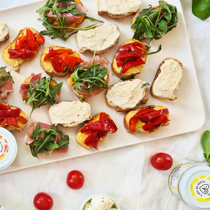 Crostinis aux couleurs de l'Italie